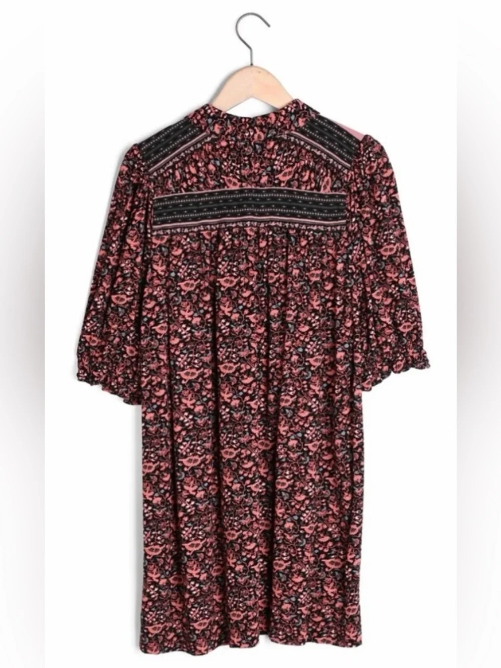 ba&sh dress boho-chic hippie floral flowy SZ 3 Large - Picture 2 of 5